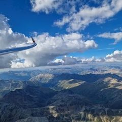 Flugwegposition um 15:16:53: Aufgenommen in der Nähe von Maloja, Schweiz in 3716 Meter